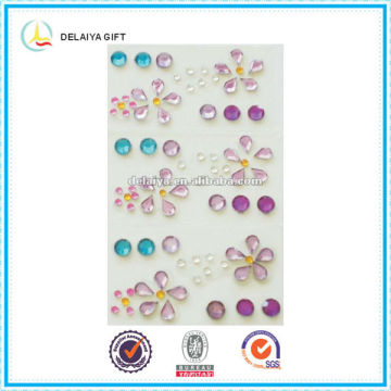 Klar selbstklebende Strass Acryl Diamond Sticker